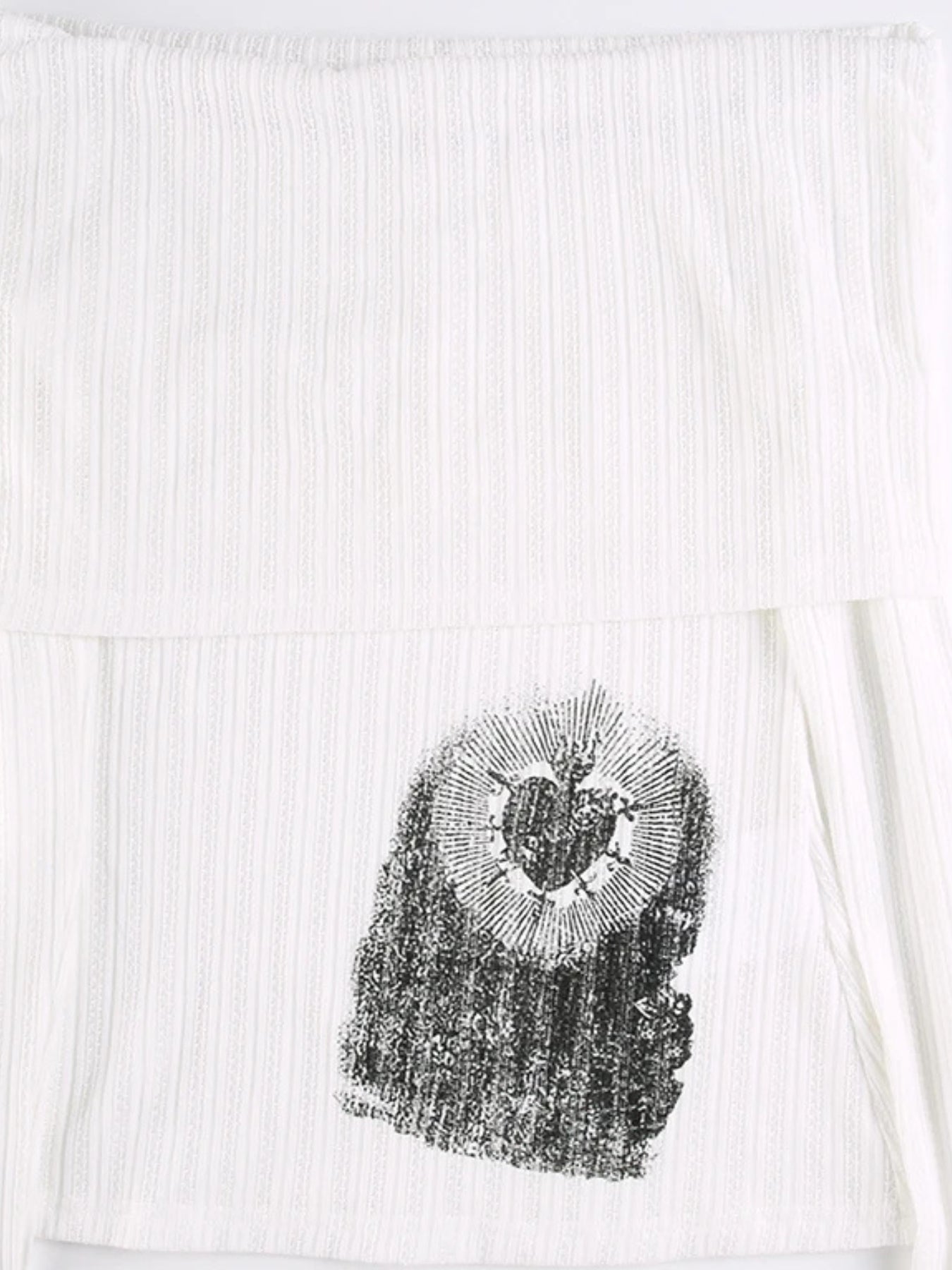 Maxct &Y2K Heart & Swords Off Shoulder Top