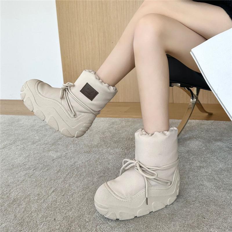 Chunky Leather Women's Slip-On Ankle Boots - true deals club