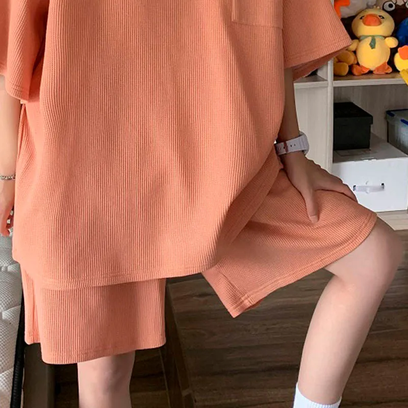 Maxct Casual Thin Short Sleeves And Shorts