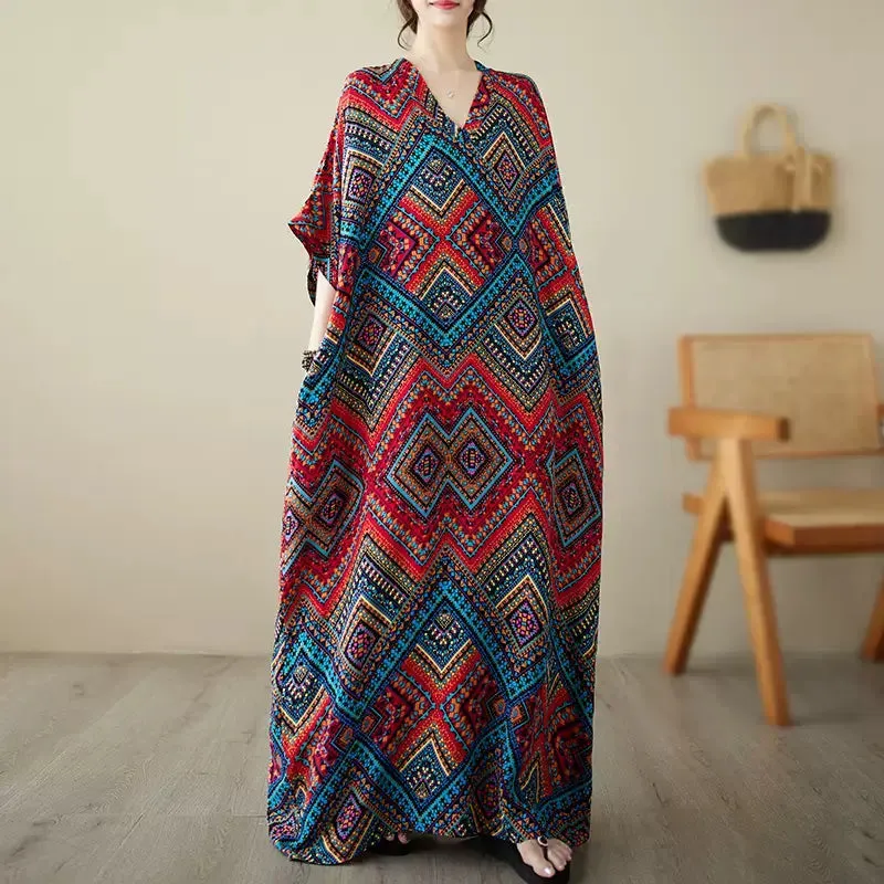 Maxct Women Breezy Floral Maxi Dress
