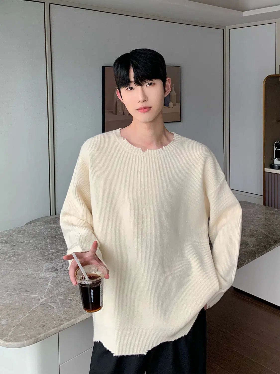 Maxct Loose-fit Crew Neck Sweater