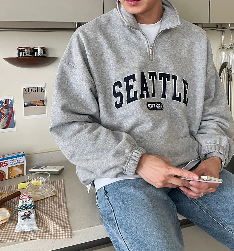 Maxct 4308 HALF ZIP-UP SEATTLE TURTLENECK SWEATER