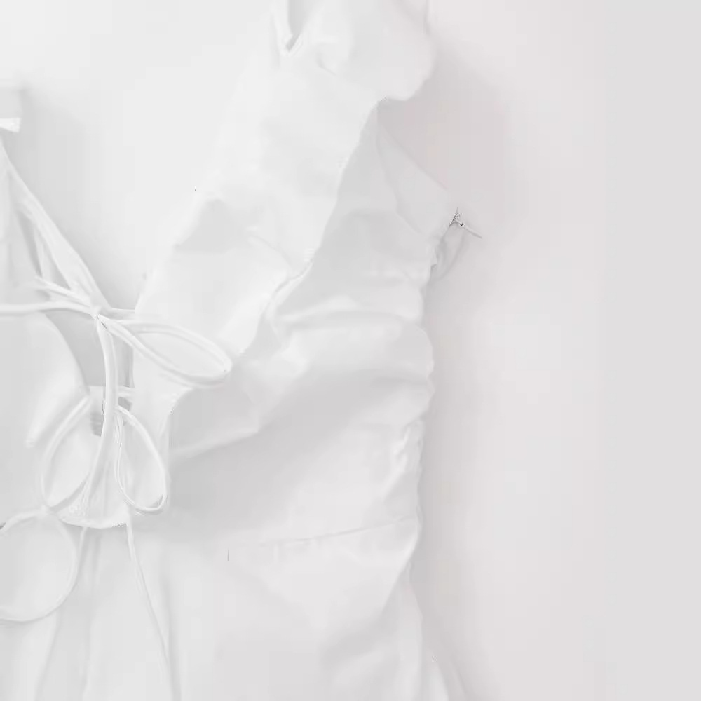 Maxct New Laminated Decorative Trench Coat Fabric Long Dress 3067340