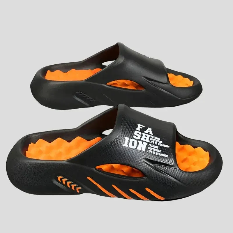 Summer Shoes Indoor Outdoor Soft Sole Slides for Men Maxct