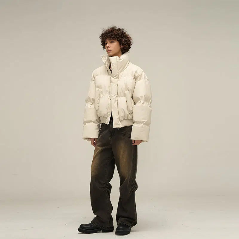 Maxct Unisex Short Puffer Cotton Jacket