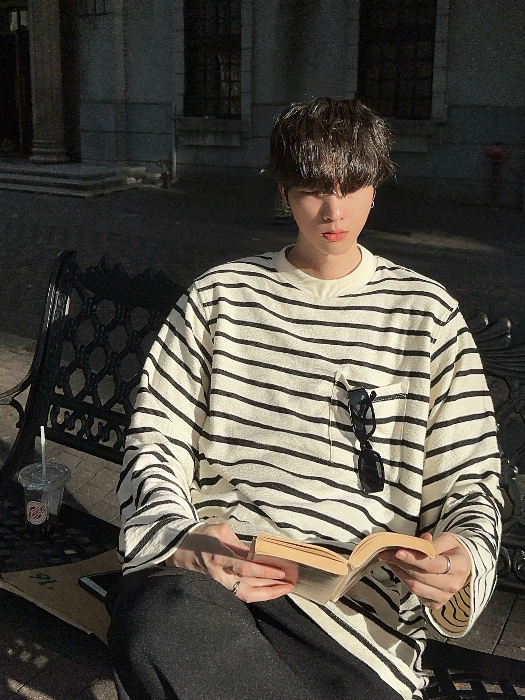 JM Long Sleeve Striped Shirt Maxct