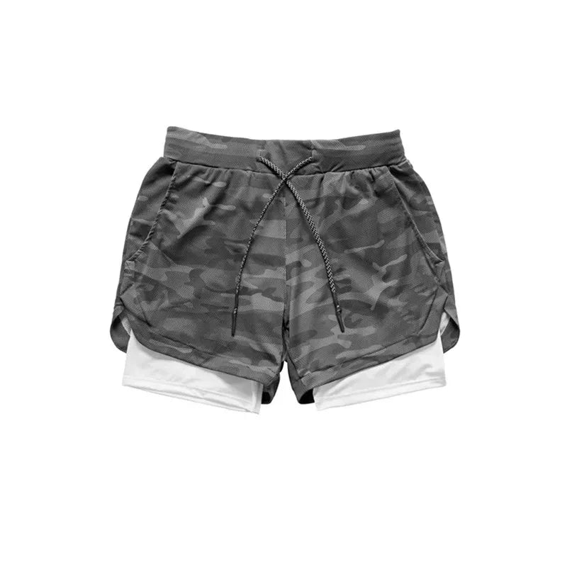 Quick Dry Fitness, Running, Workout Shorts 2 in 1 for Men Maxct