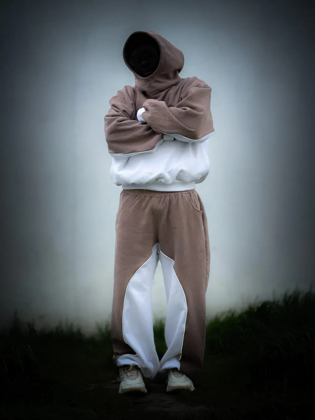 Y2k Winter Long Sleeved Hooded Sweatshirt With Color Blocking Patchwork Oversized Sweatshirt Streetwear Hip-Hop Rap Punk Outfit