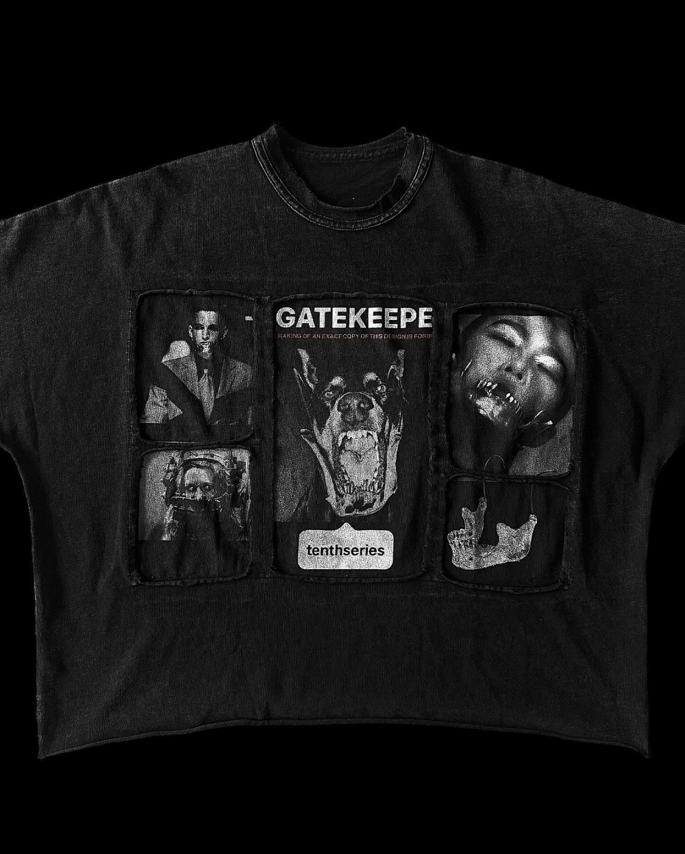 Streetwear Y2K Patchwork T Shirt New Harajuku Retro Figure Graphic Printed Oversized T Shirt Gothic Short Sleeve Tops Men Women