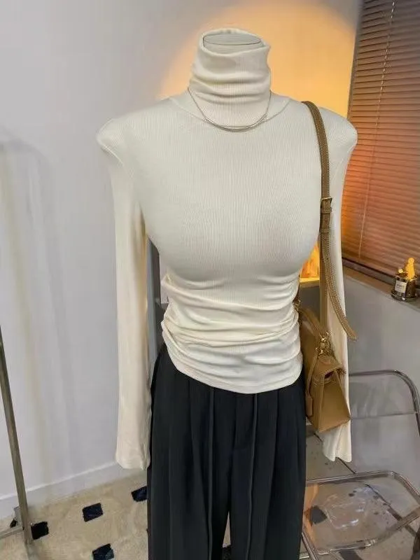Maxct Simple Comfy Tight-fitting Knit Basic T-shirt