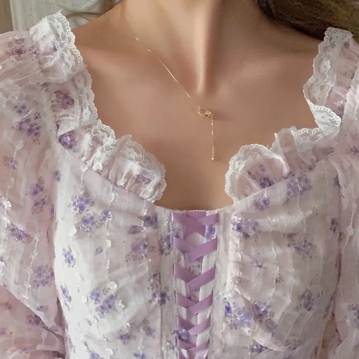 Lavender Fields Midi Dress Maxct
