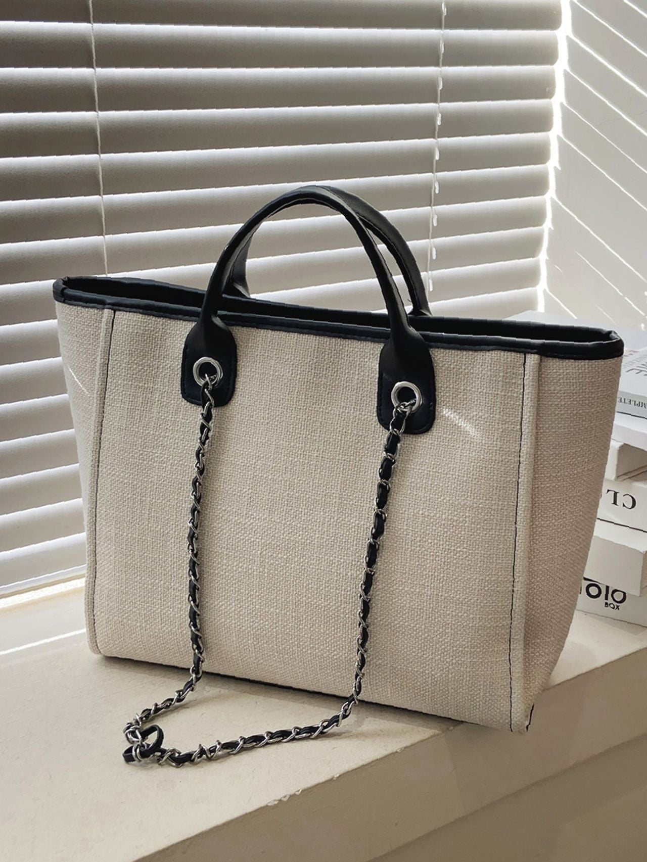 Maxct - Minimalist Chain Top Handle Bag  - Women Tote Bags