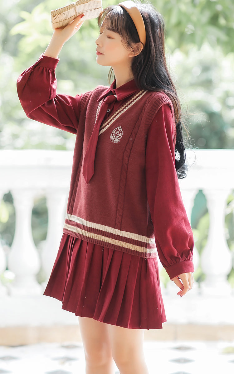 Prep School Vest & Dress Set Maxct