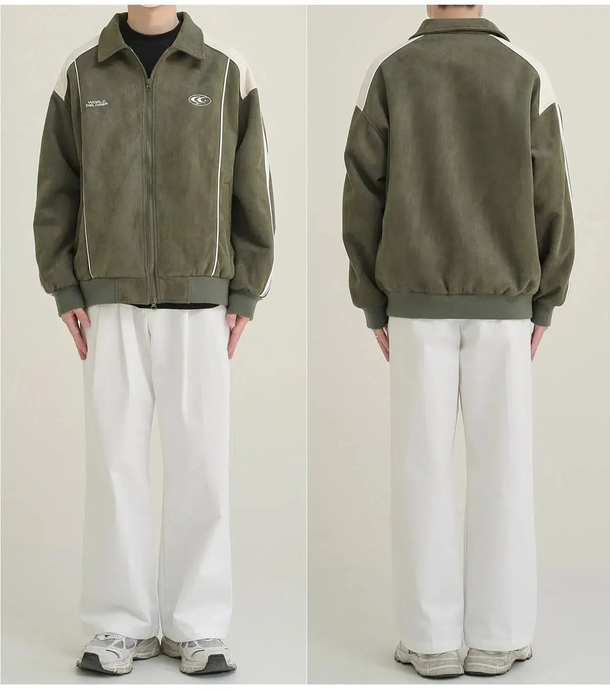Maxct Suede Lapel Sports Jacket