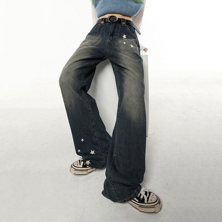 Star Child Wide Leg Jeans Maxct