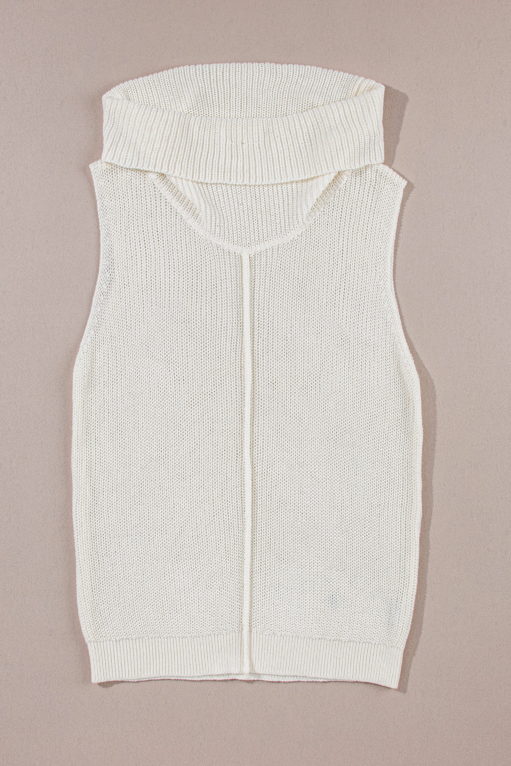 Maxct &Central Seam Turtleneck Sleeveless Sweater Vest