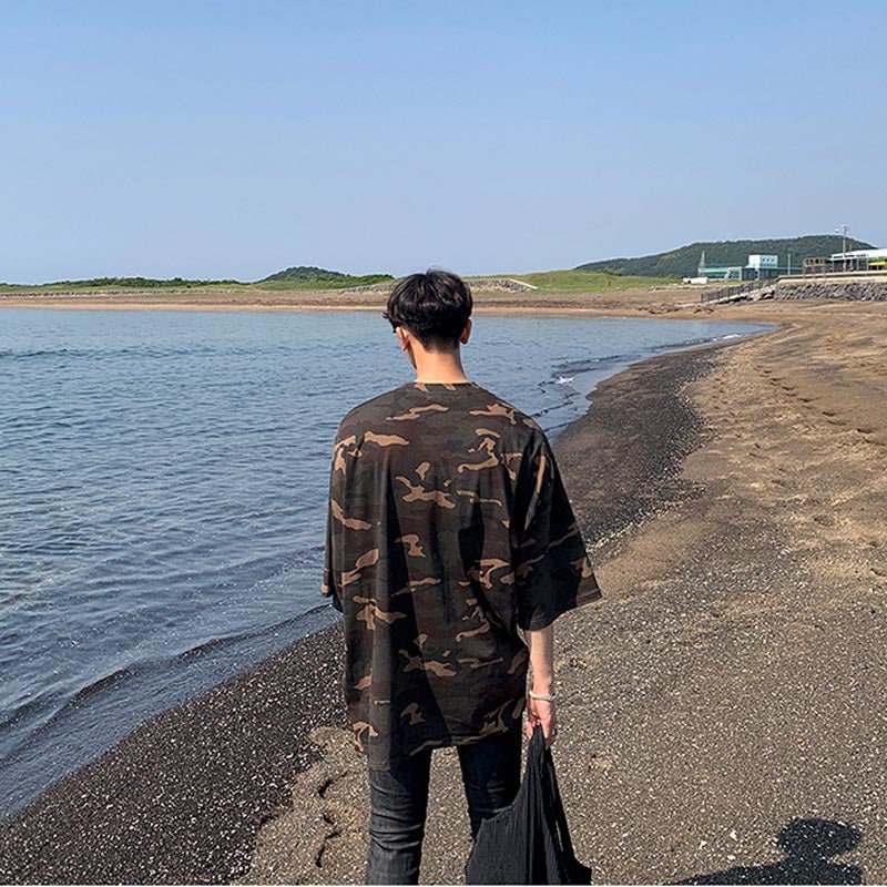 Maxct Kami No.2144 Camo Sleeve T-Shirt