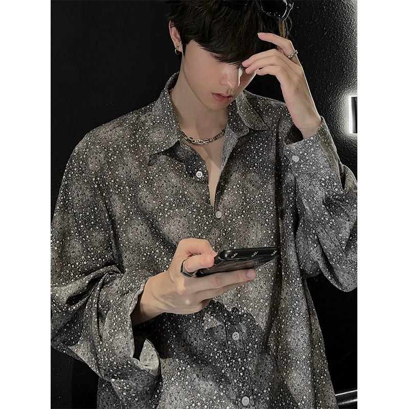JM Dotted Flower Long-sleeved Shirt Maxct