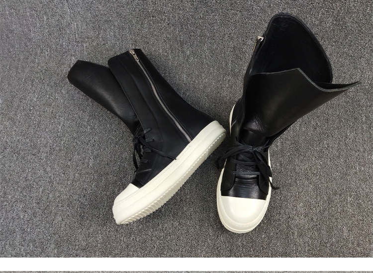 Fashion Men Women High-top Black Sneakers - true deals club