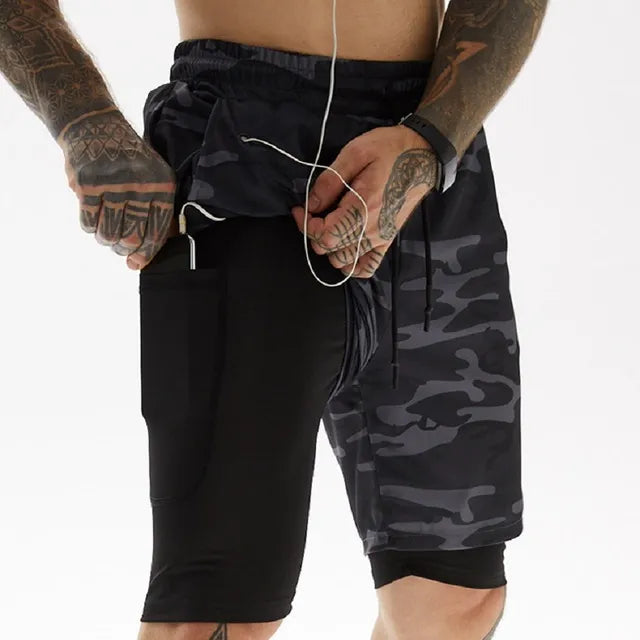 2-in-1 Running Shorts For Men Maxct