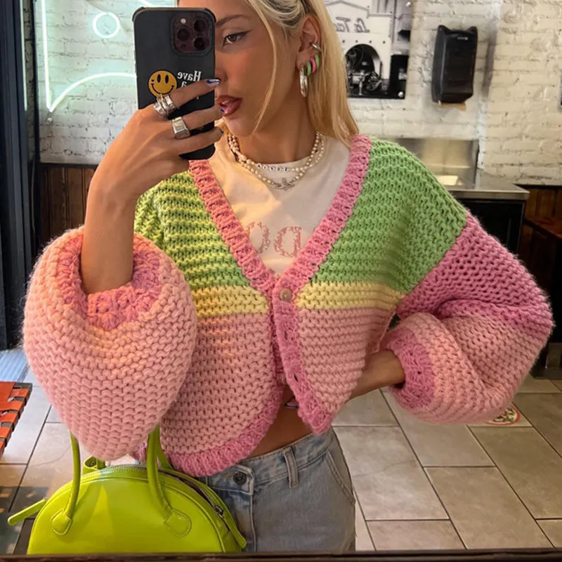 Maxct Bubble Gum Knitted Cottage Cardigan