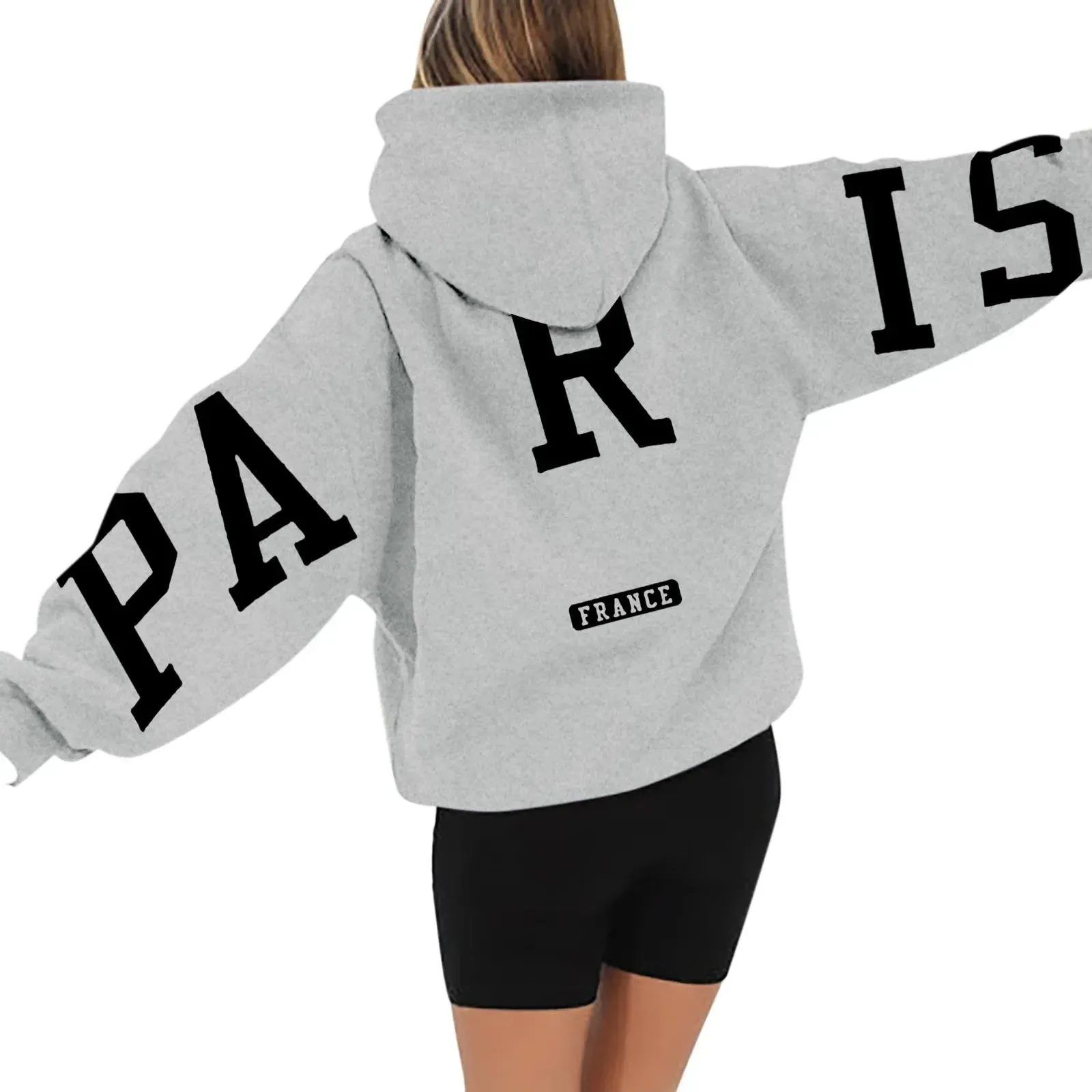 Printed Paris Hoodie for Women Maxct - Image 6