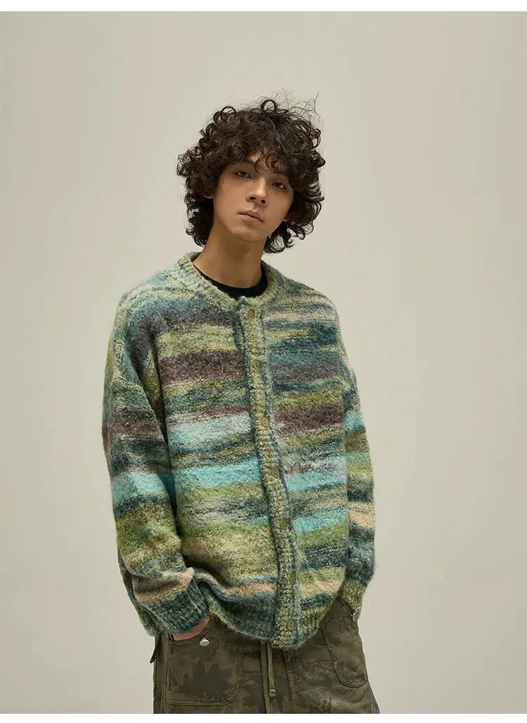 Maxct Vintage Striped Cardigan Sweater