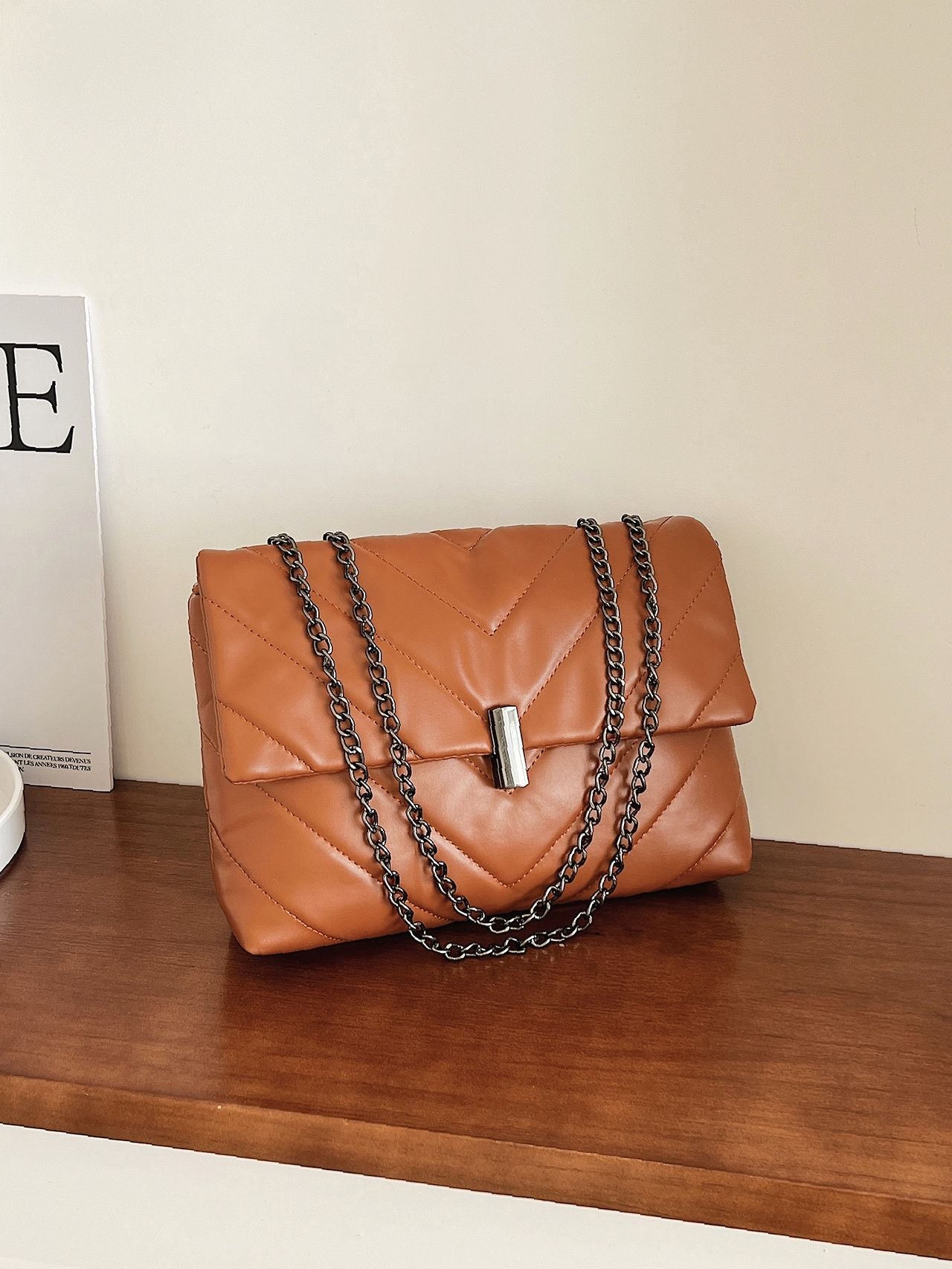 Maxct - Chevron Chain Tote Bag  - Women Tote Bags