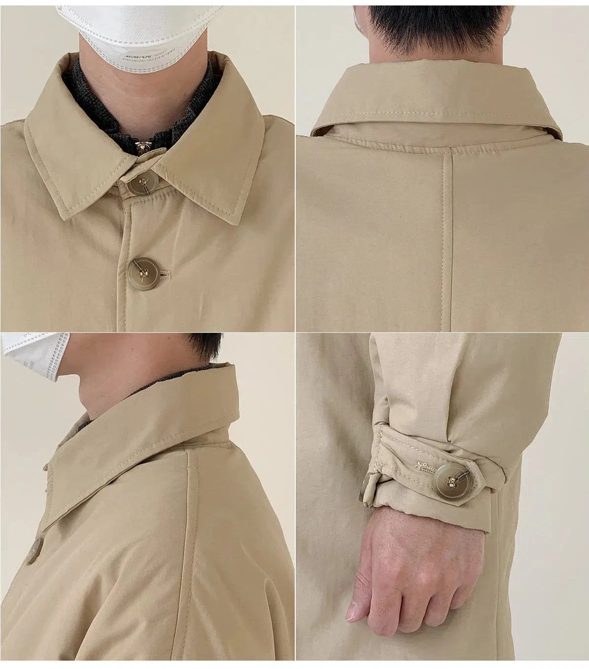 Maxct Lamb Wool Lining Quilted Windbreaker Jacket