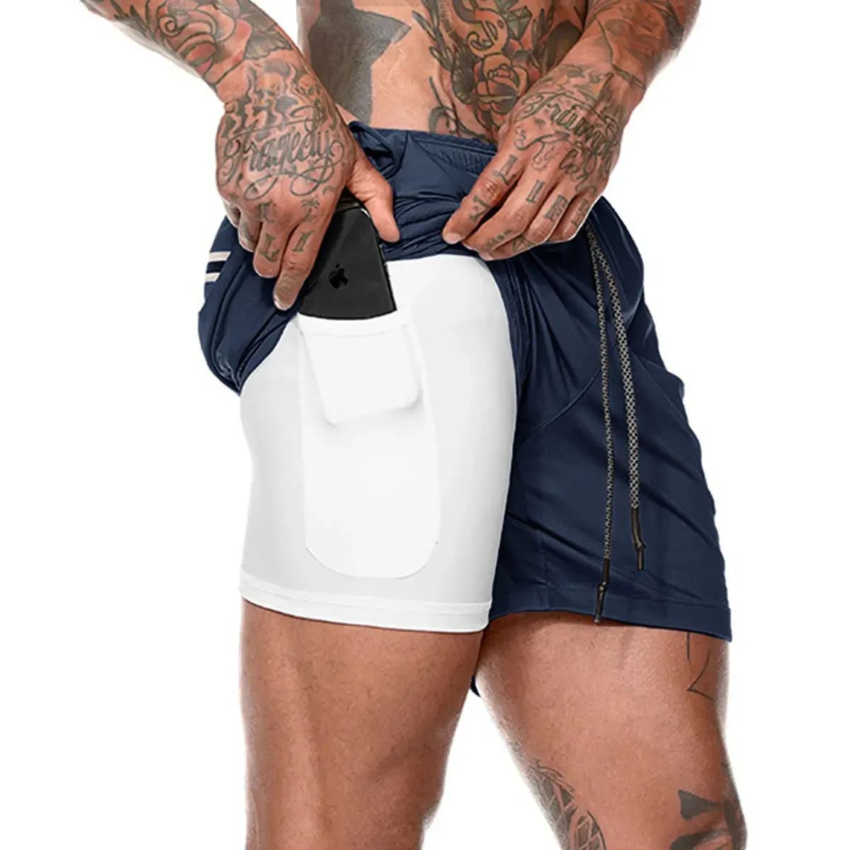 Men's 2-in-1 Double-Deck Sport Shorts Maxct - Image 19