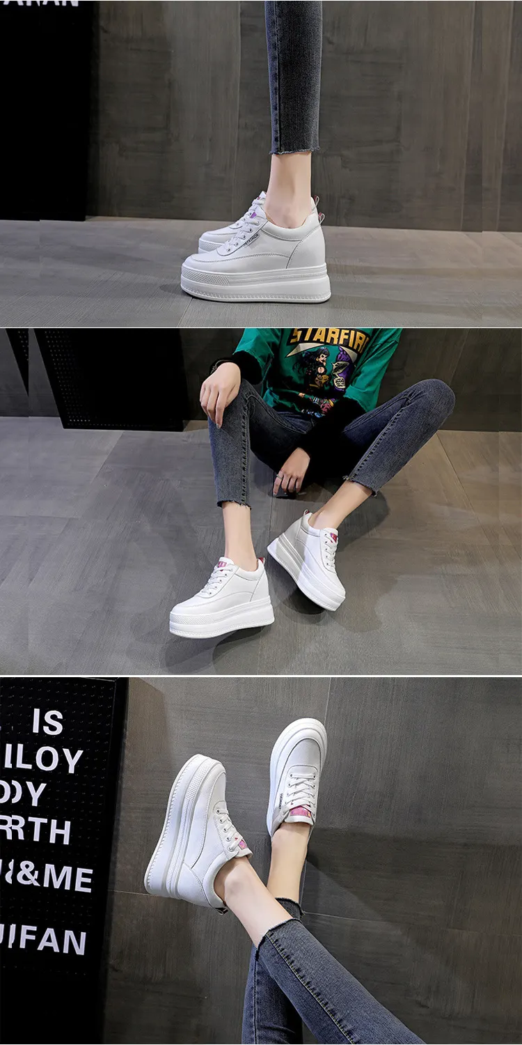 Women's 9cm Platform Wedge Sneakers - true deals club