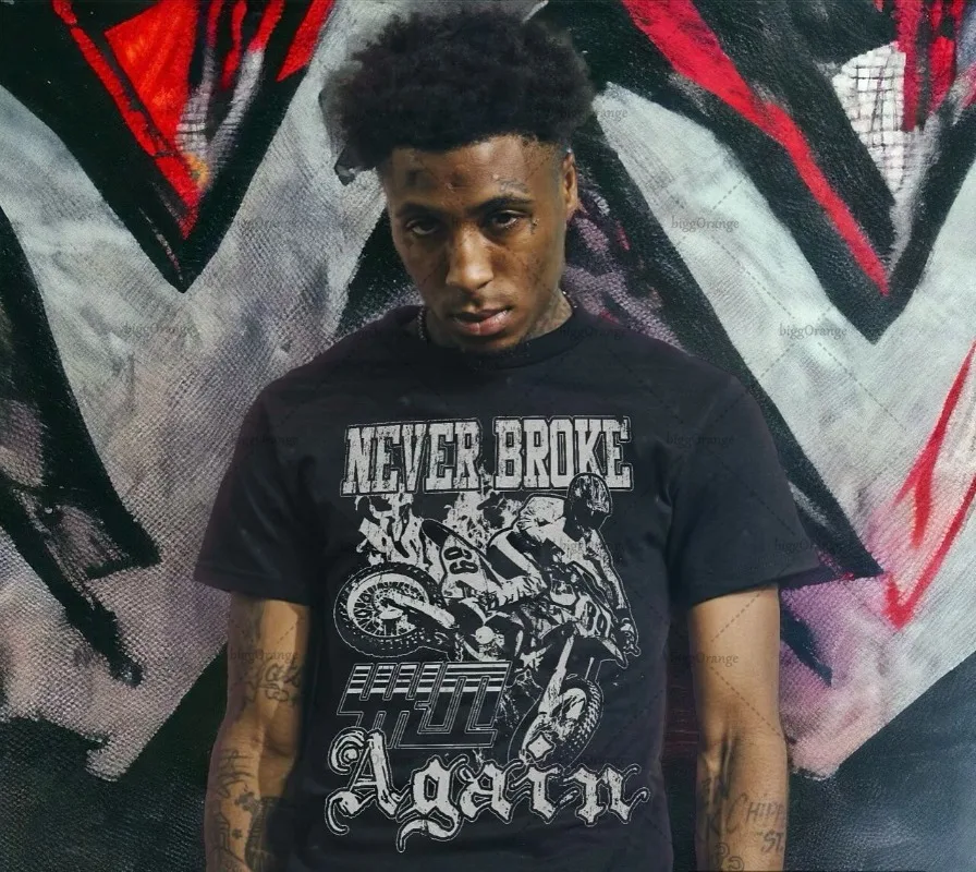 European and American trendy brand new clothing printed oversized T-shirt men Y2K high street hip-hop loose casual short-sleeved