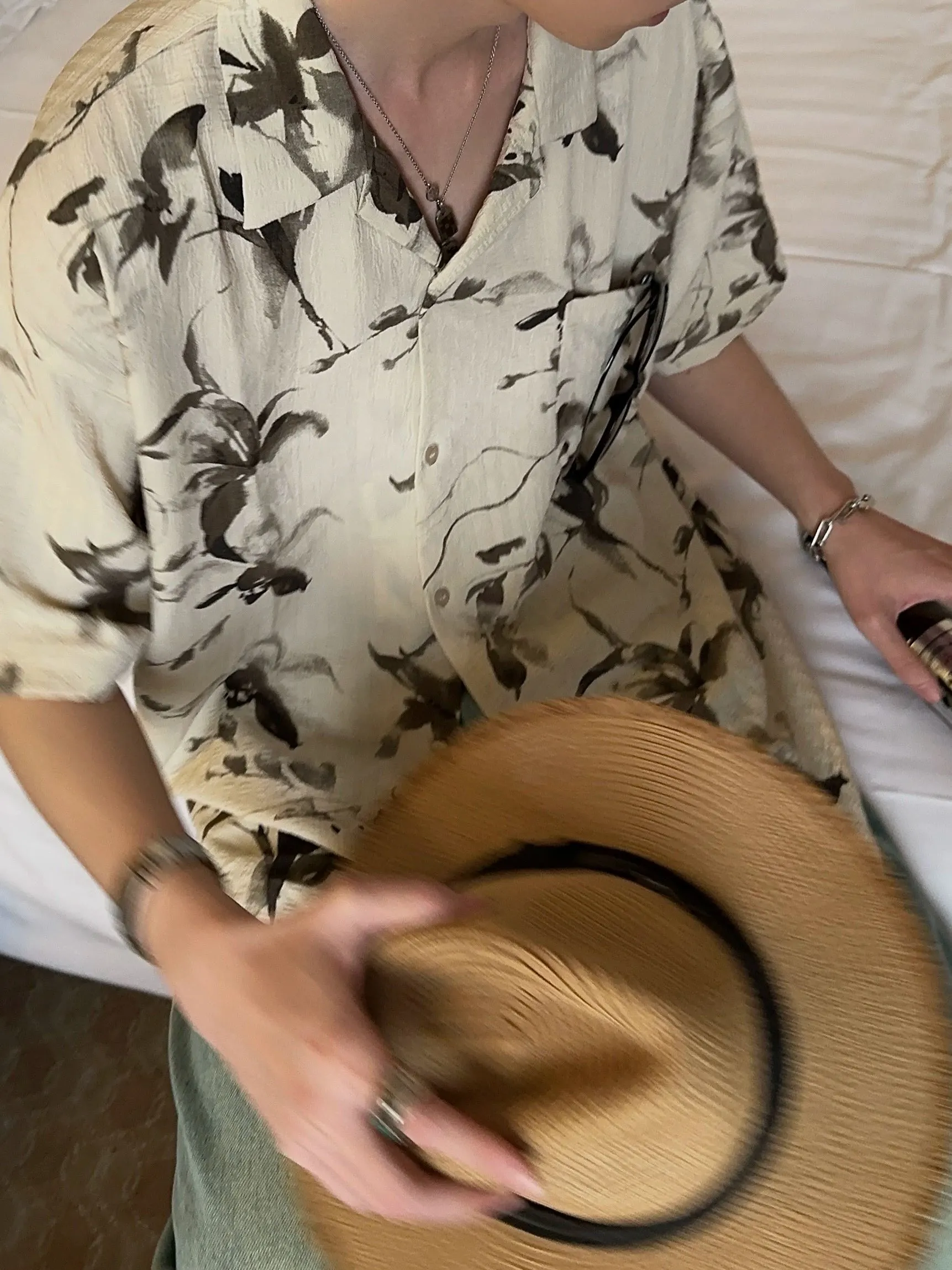 JM Flower Pattern Shirt Maxct