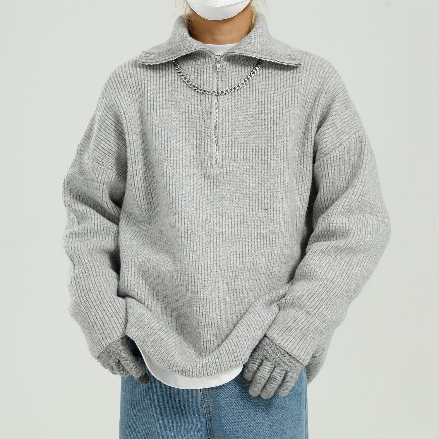 Maxct Kami No.7335 Half Zip Sweater