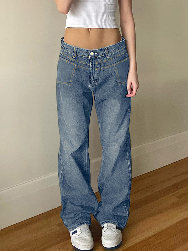 Vintage Blue Wash Boyfriend Jeans Maxct