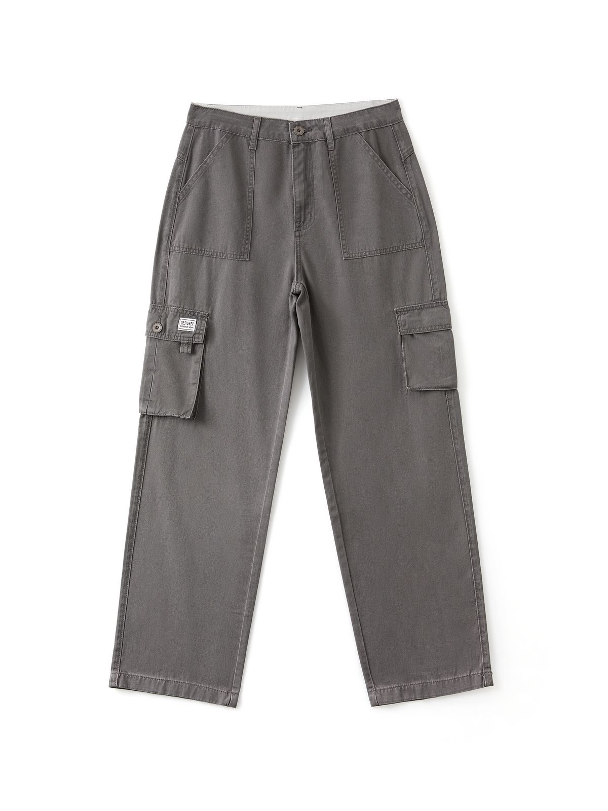 Fold Over Waist Y2K Straight Leg Pants Maxct