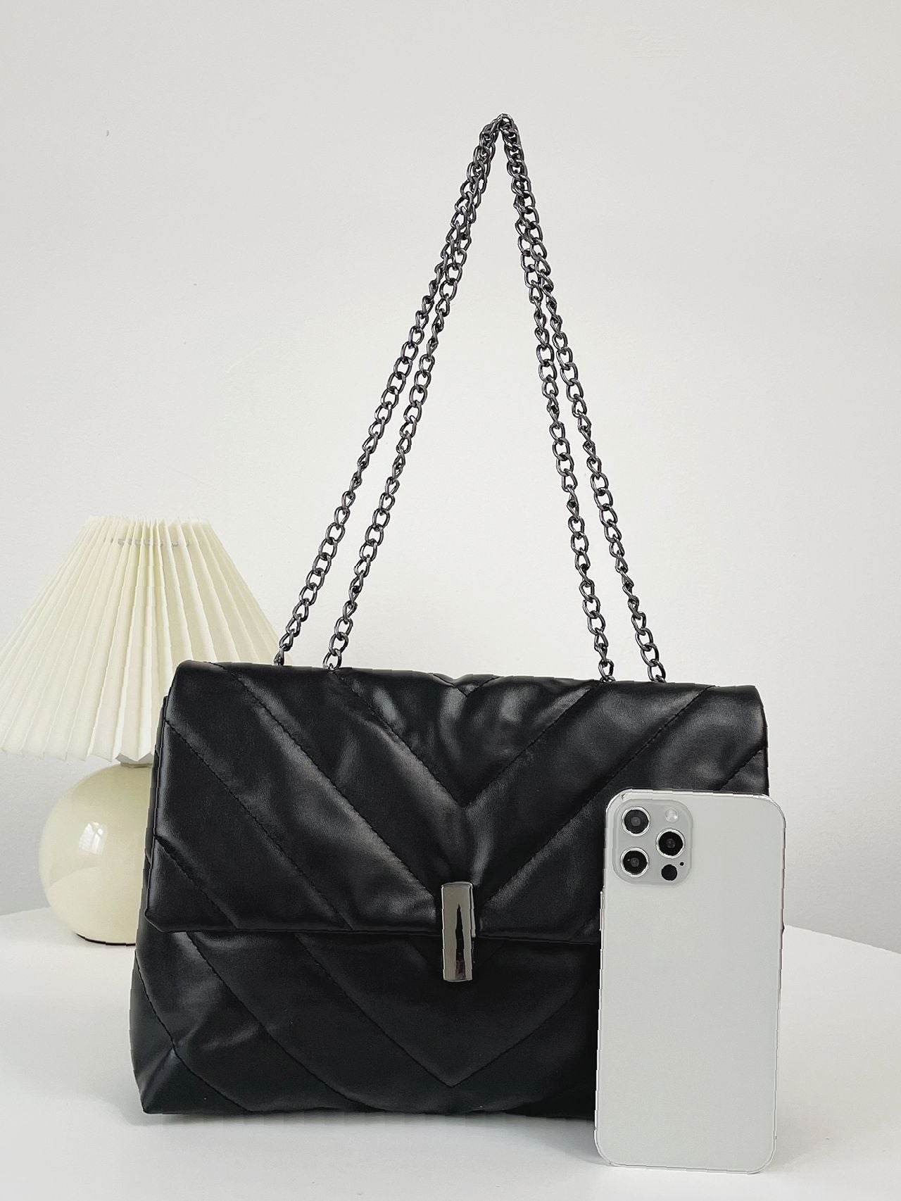 Maxct - Chevron Chain Tote Bag  - Women Tote Bags
