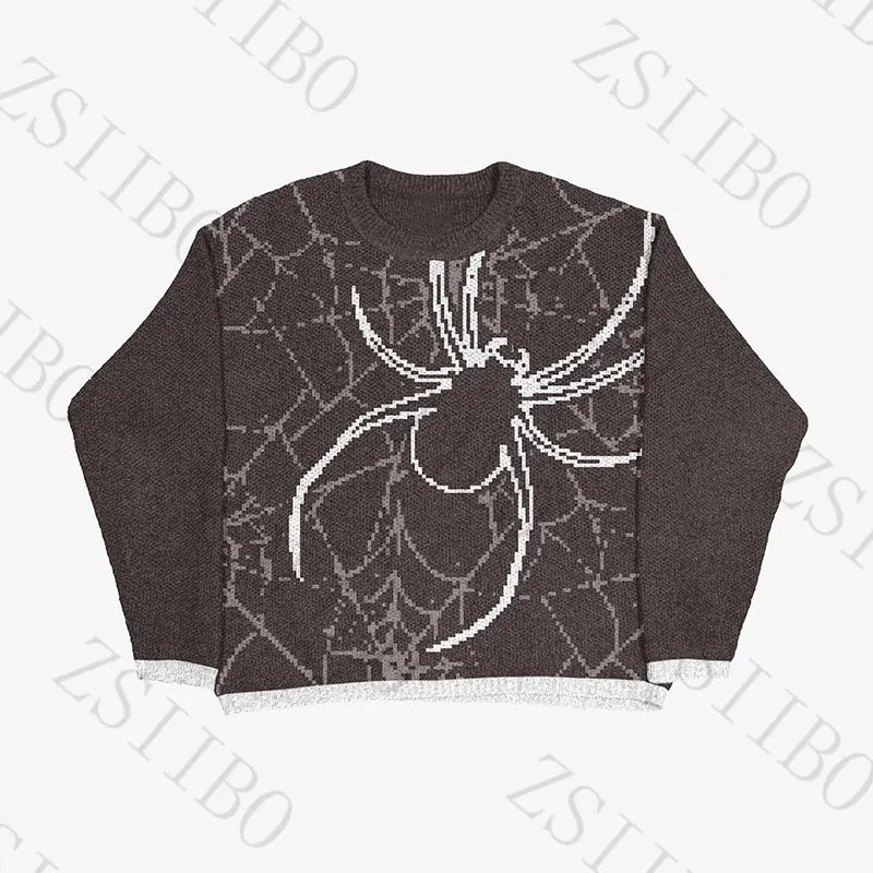 Maxct traf y2k Women's sweater pullover sweatshirt long sleeve winter vintage print pattern clothes hip hop oversize back school fit