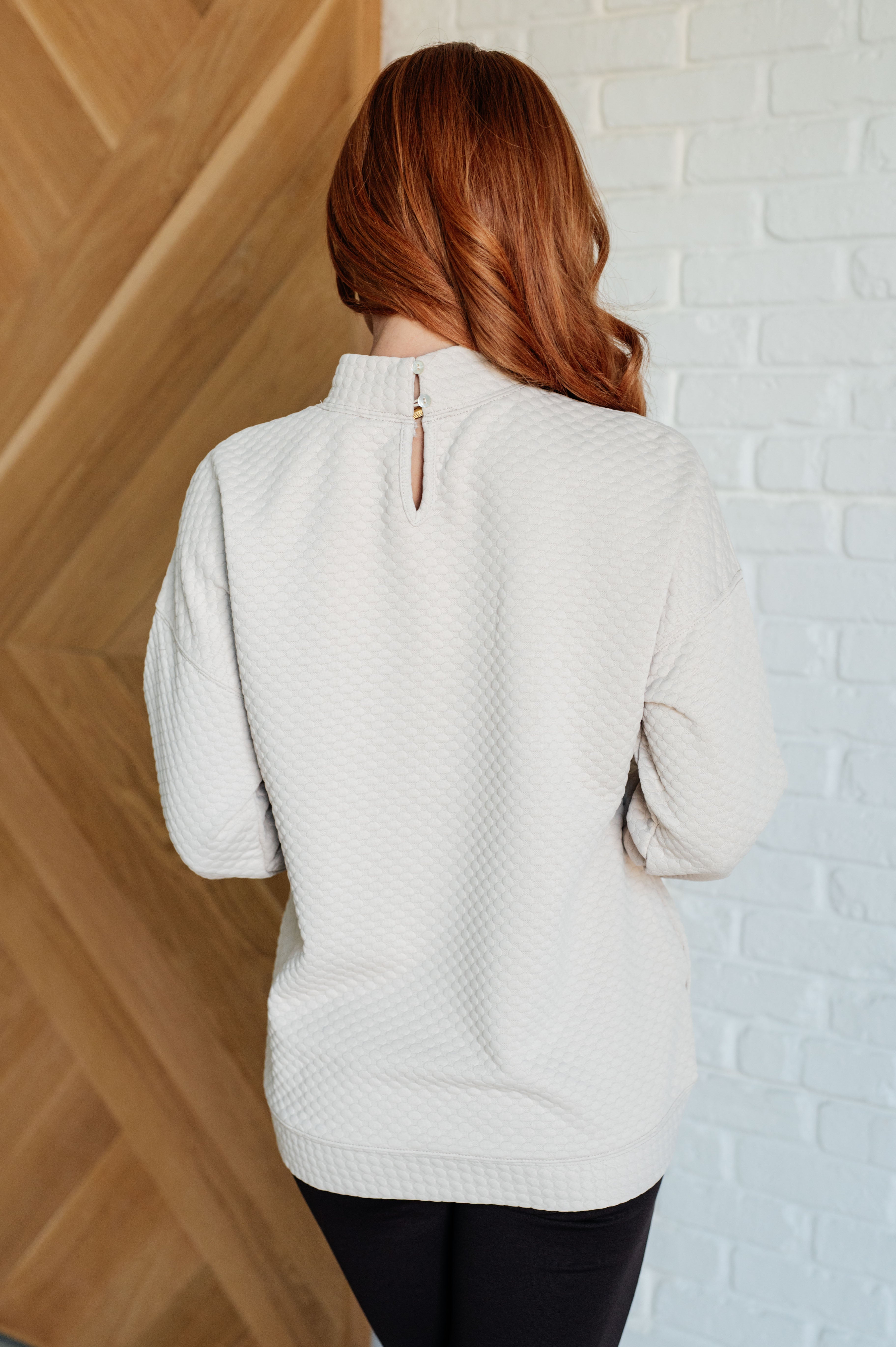 Maxct &Don't Change Anything Mock Neck Pullover