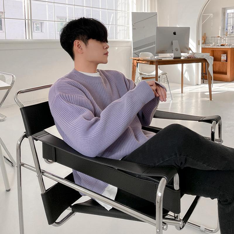 Maxct Lilac Casual Knit Sweater
