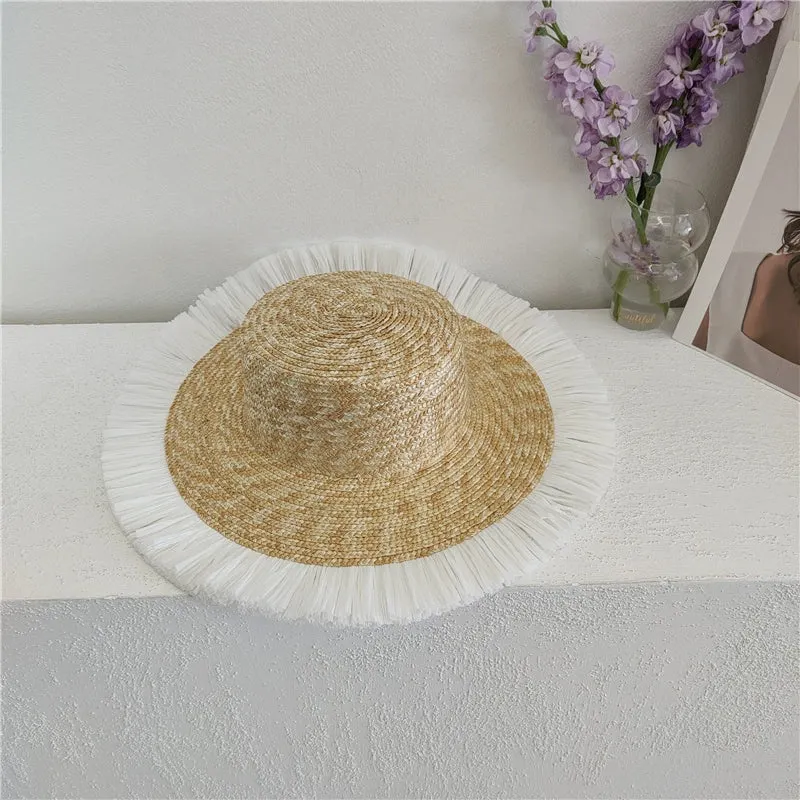 Maxct Sun Hat Fashion Wind Straw Women's Burrs Straw Hat
