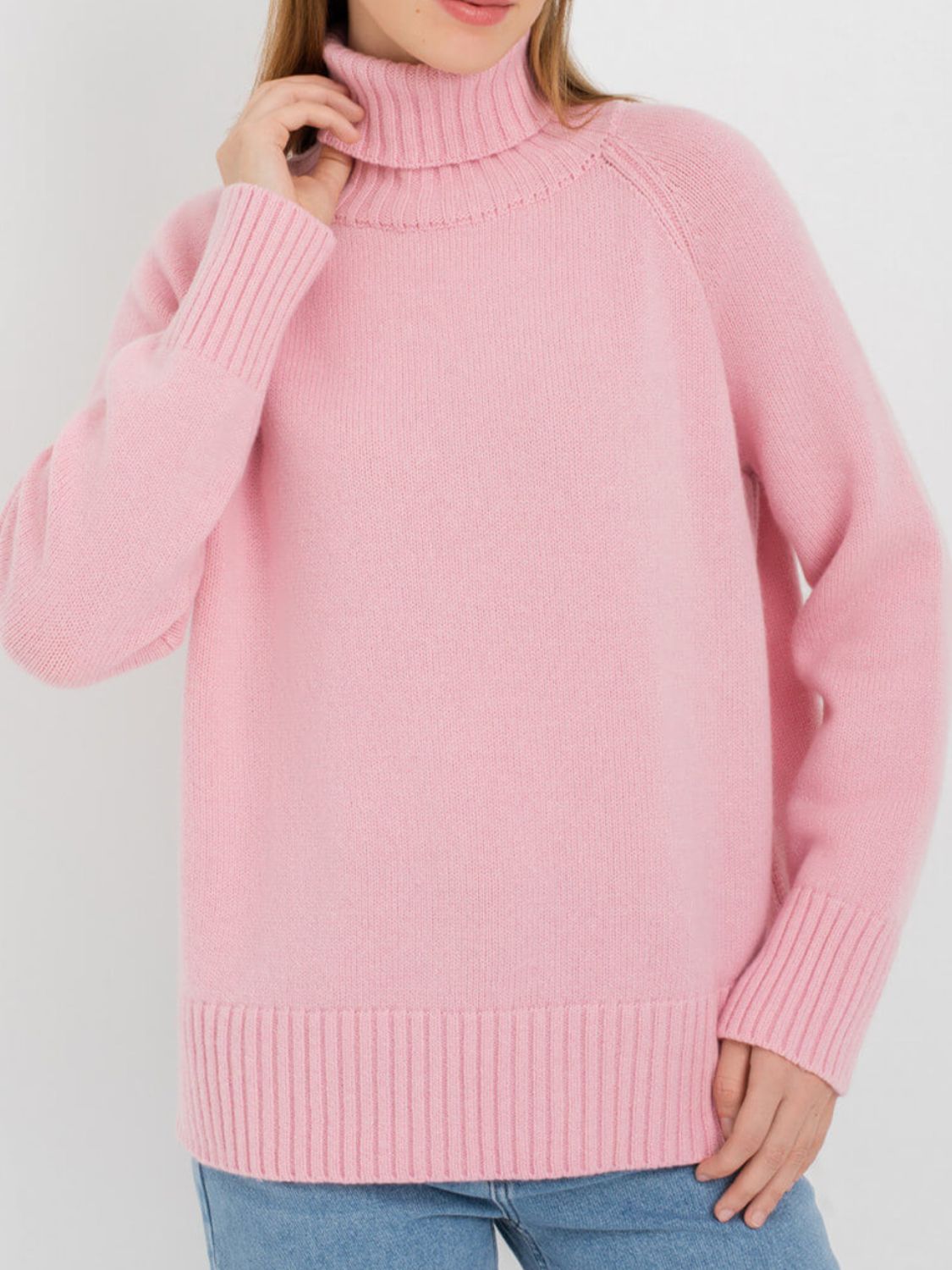 Maxct &Turtle Neck Raglan Sleeve Sweater