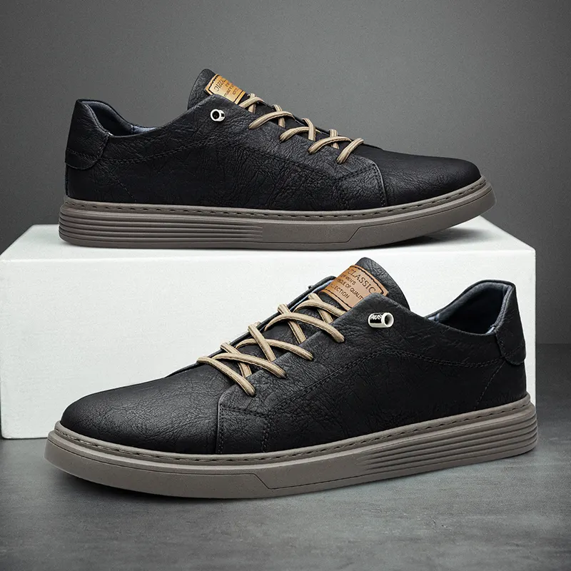 Men's Leather Oxford Shoes - true deals club