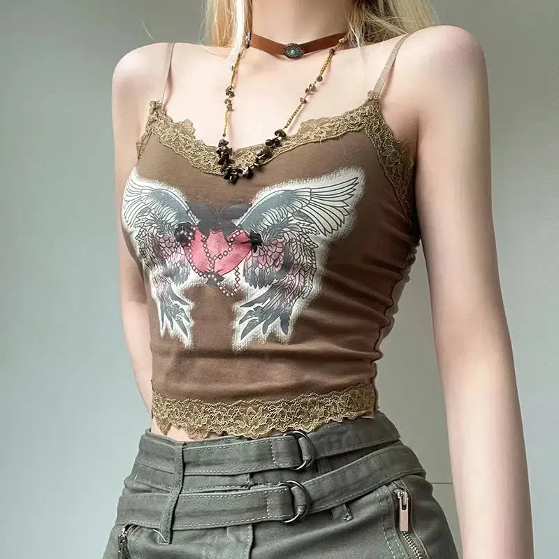 Maxct &Fairy Grunge Angel Wings Top
