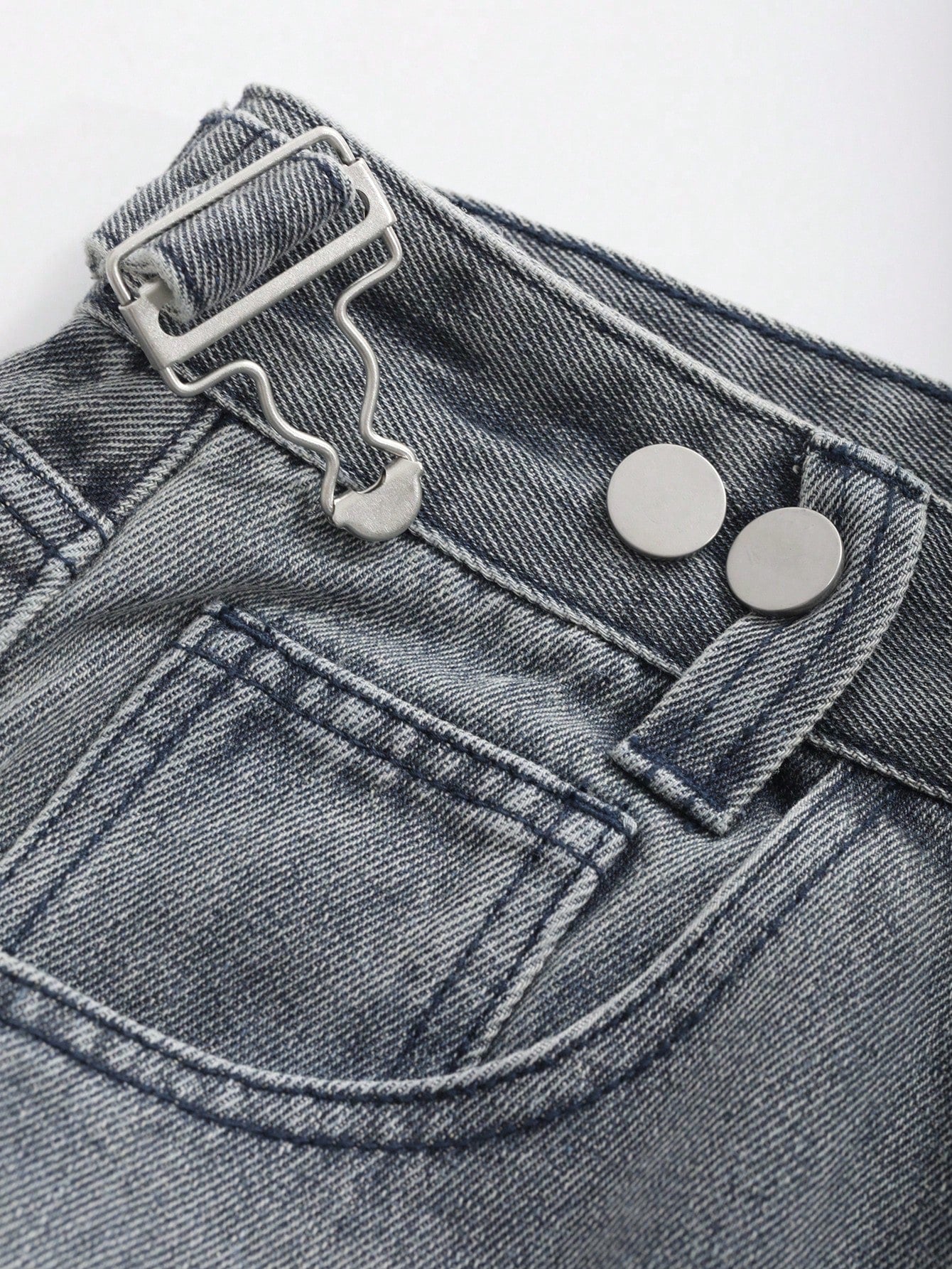 Maxct Ladies' Flared Jeans, Vintage Washed Denim Wide Leg Pants