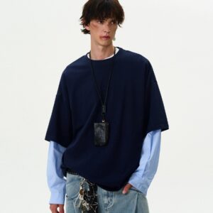 Madwitch Fake Two Piece Loose Shirt Maxct
