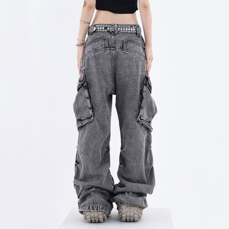 Big Ideas Wide Leg Cargo Jeans Maxct