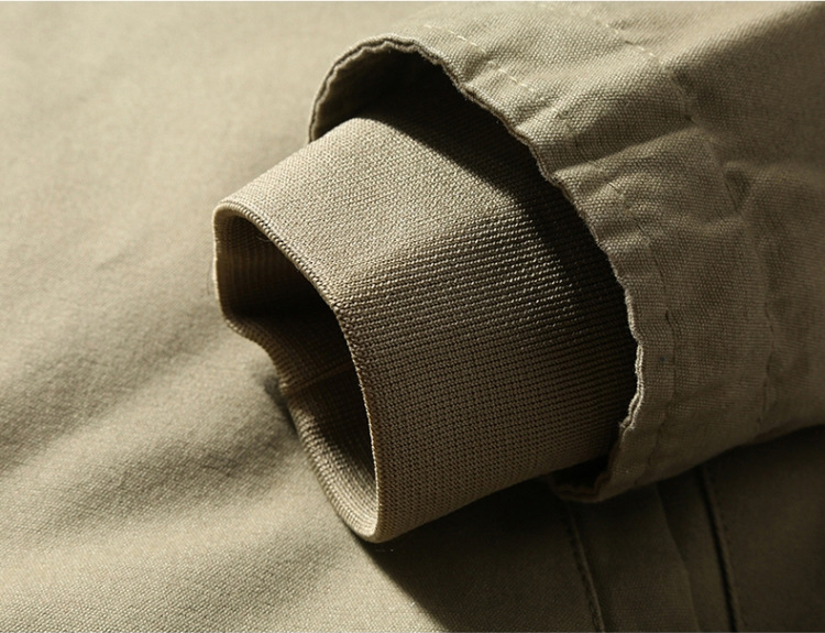 &Men's Fleece & Cashmere Lined ARMY Bomber Jacket