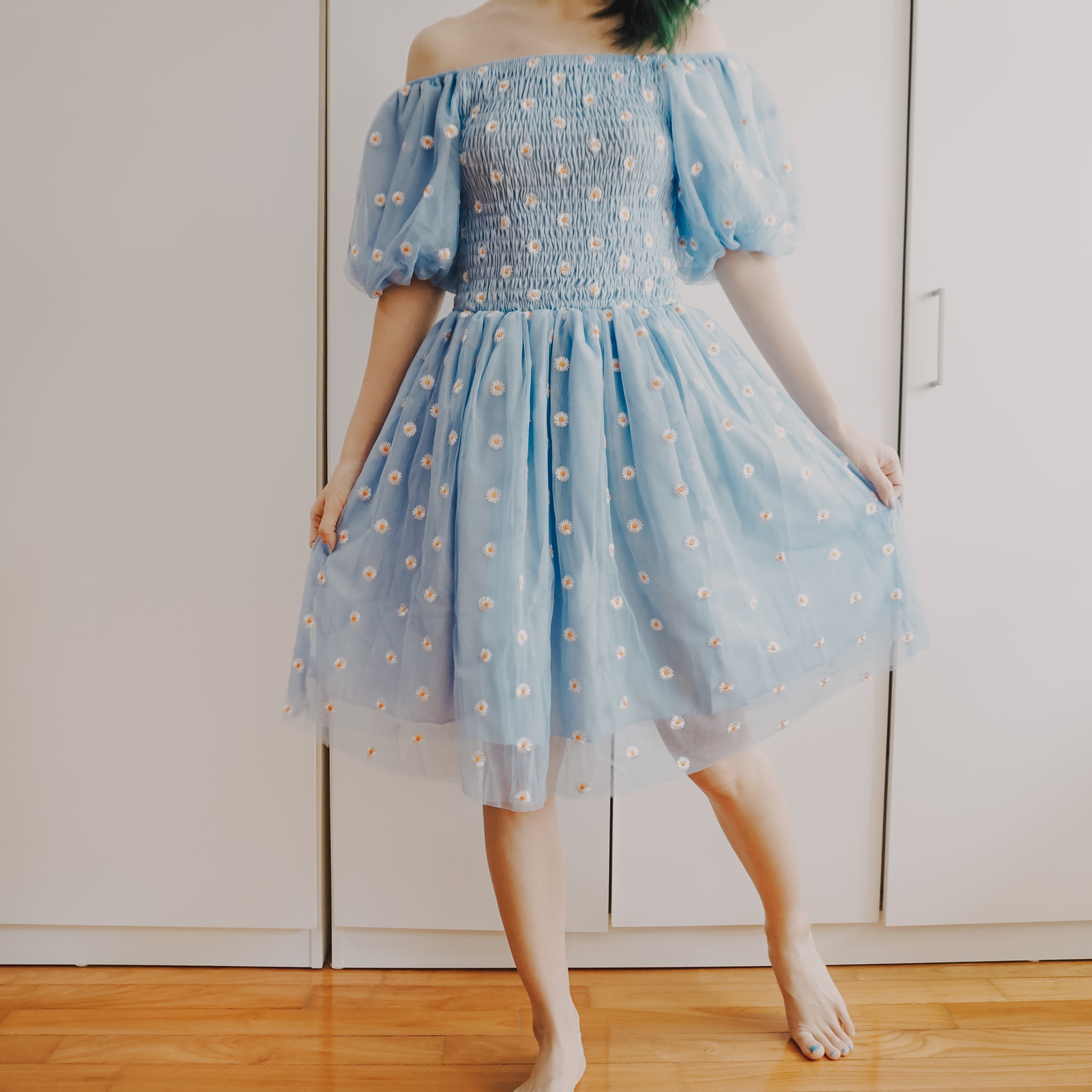 Puff Sleeve Daisy Dress Maxct