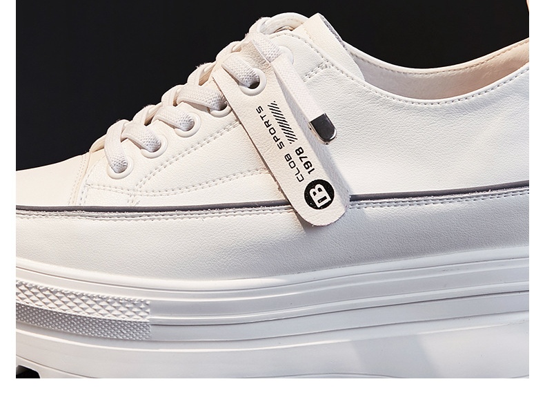 Platform Leather Sneaker Pumps for Women - true-deals-club